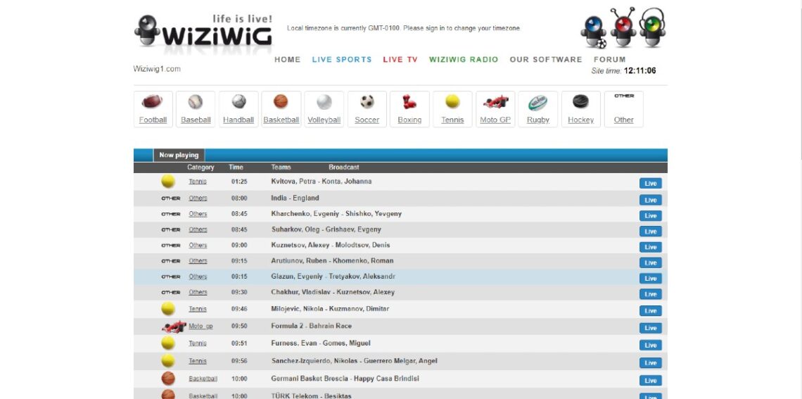 wiziwig tv live sports